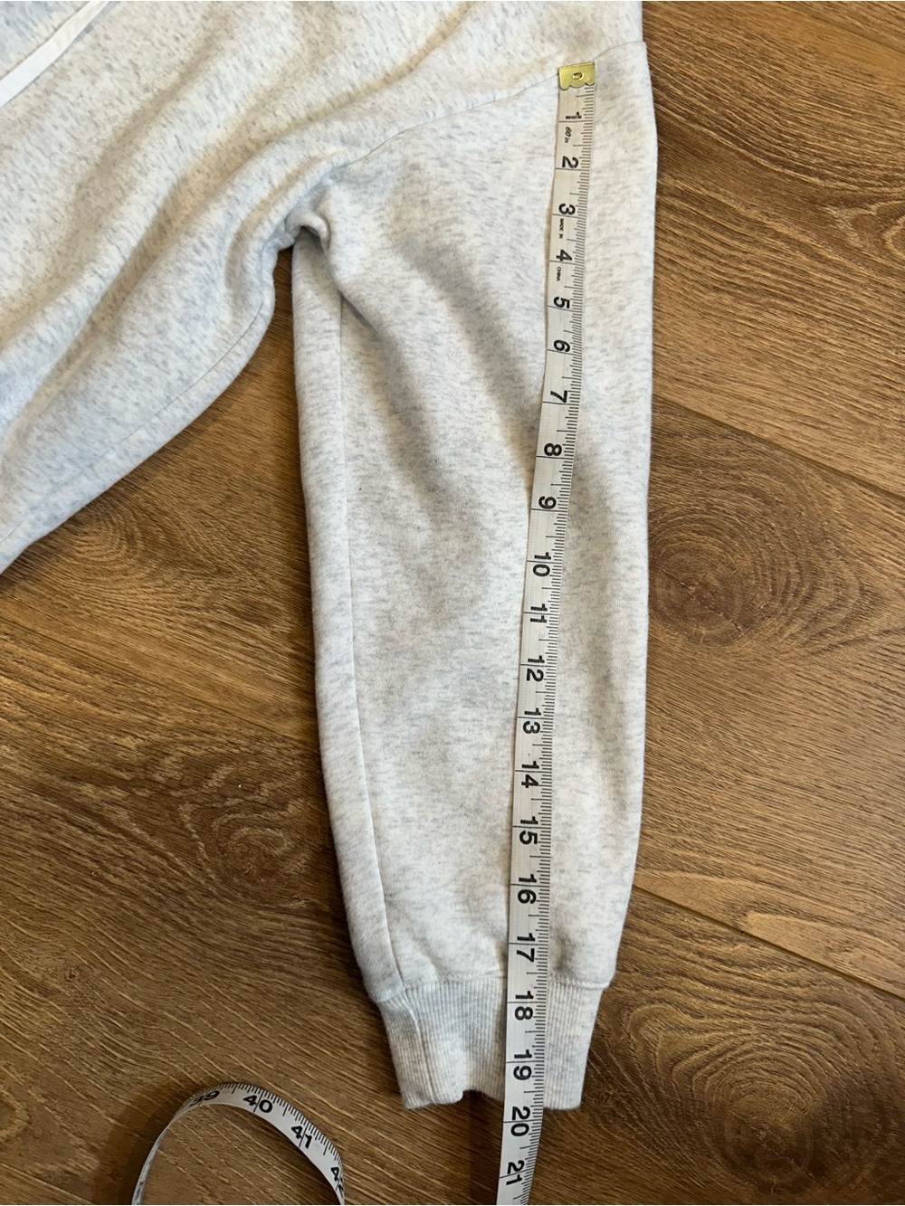 Prariecore Light Gray Sweatshirt with Ruffled White Prarie Collar M - Picture 7 of 10